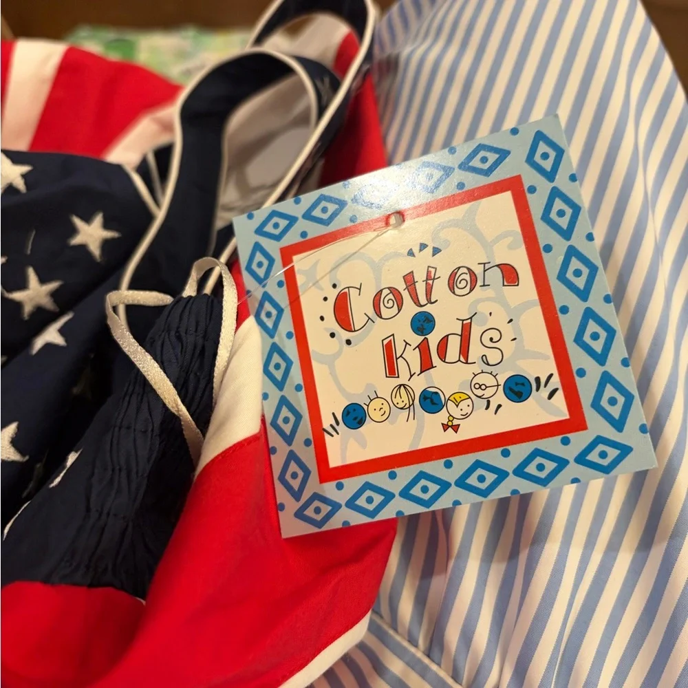 COTTON KIDS - Girls Patriotic fit and flare Dress NWT